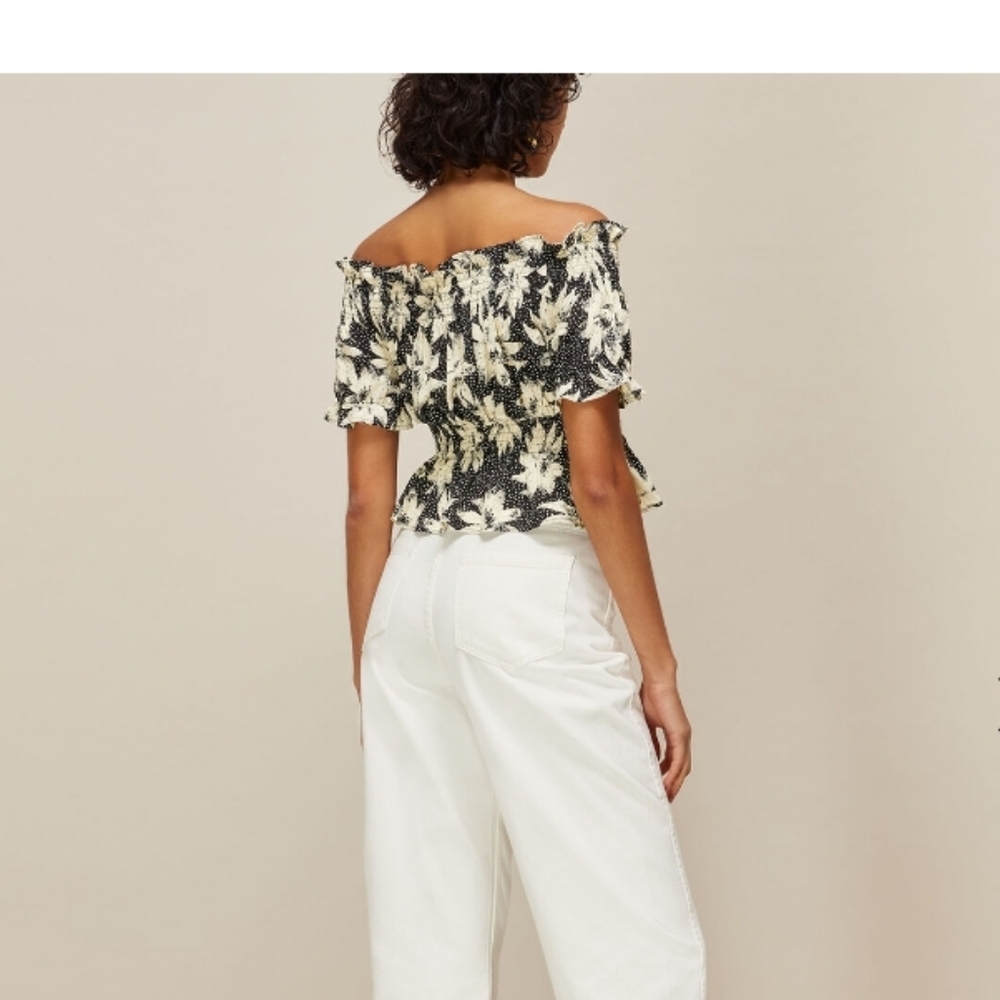 Whistles Starburst Floral Smocked Top - Picture 3 of 7